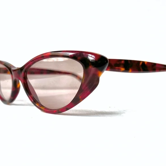 Anglo American Optical Vintage Cat Eye Eyewear Red End of Day Tortoise 'SALINAS' - Picture 3 of 16